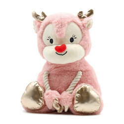 Peluche de Noël pour chien Bélier rose de Croci