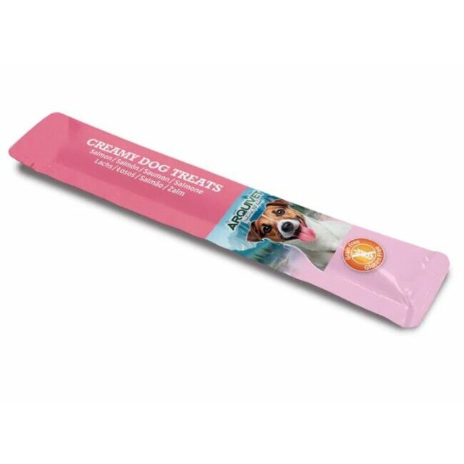 Snacks crémeux pour chien au saumon 5 x 14 g Arquivet