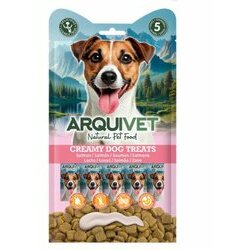 Snacks crémeux pour chien au saumon 5 x 14 g Arquivet