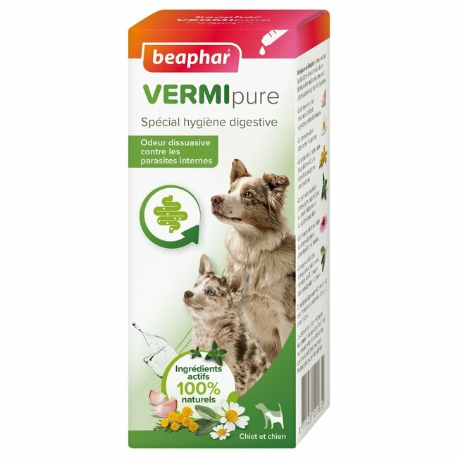 Vermipure liquide chiot et chien 50 ml Beaphar