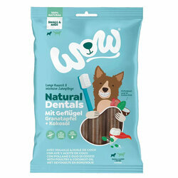 Sticks dentaires Natural Dental chien Small et M&eacute;dium 180 g Wow