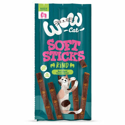Sticks tendres pour chat avec boeuf sans c&eacute;r&eacute;ales par 6 Wow