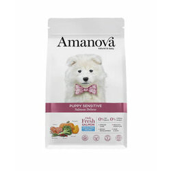 Croquettes sensitives Chiot Puppy au saumon 7 kg Amanova
