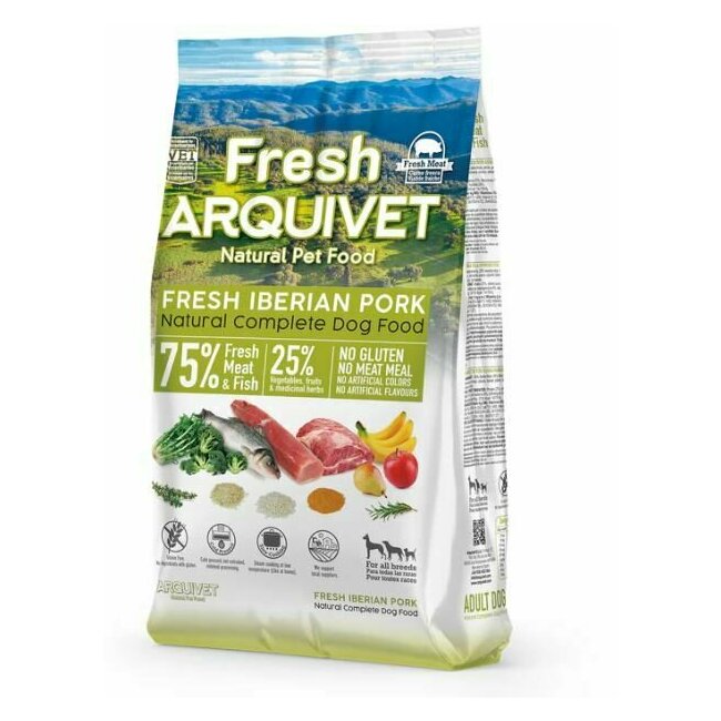 Croquettes chien semi-humide Fresh Porc Ibérique 10 kg ANTI GASPI Arquivet