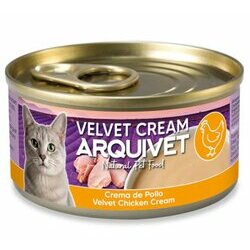 Velout&eacute; cr&eacute;meux de poulet pour chat Velvet Cream 6 X 80 g Arquivet