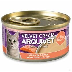 Velout&eacute; cr&eacute;meux de saumon pour chat Velvet Cream 6 X 80 g Arquivet