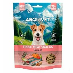Snacks naturels semi-humides saumon frais sans c&eacute;r&eacute;ales pour chien Arquivet
