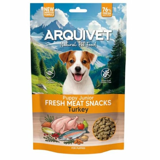 Snacks naturels semi-humides Chiot poulet fermier sans céréales Arquivet