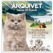 Litière naturelle agglomérante chat au manioc tofu café Cassava Tofu Coffee Cat Litter Arquivet