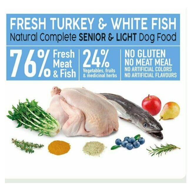 Croquettes chien semi-humide Fresh Senior et Light 10 kg Arquivet