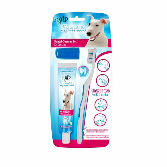 Kit nettoyage des dents du chien vanille gingembre. Hofman animal care