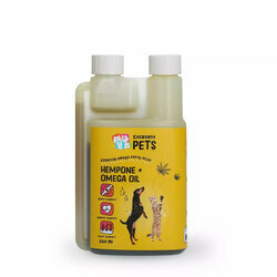 Huiles v&eacute;g&eacute;tales Omega 3 et 6 Chien Chat Hempone ANTI GASPI Excellent Pets