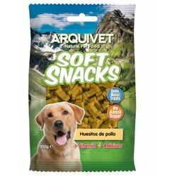 Friandises semi-humides au poulet forme os 100 g Arquivet