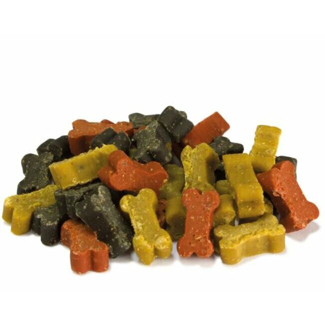 Friandises semi-humides saveurs variées forme os 100 g Arquivet