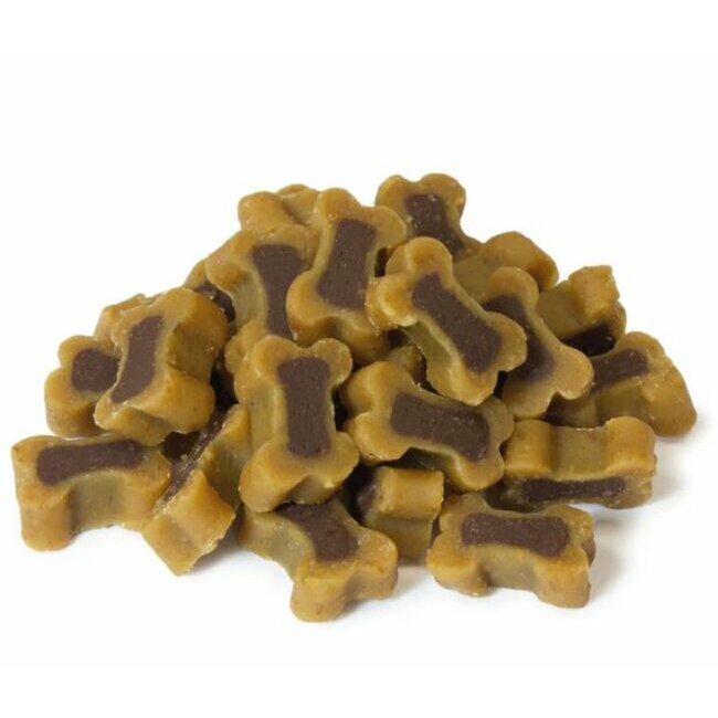 Friandises semi-humides agneau riz forme os 100 g Arquivet