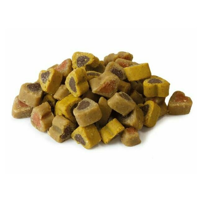 Friandises semi-humides saveurs variées forme de coeur 100 g Arquivet