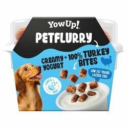 Yaourt cr&eacute;meux pour chien avec friandises dinde Petflurry 125 g Yow up