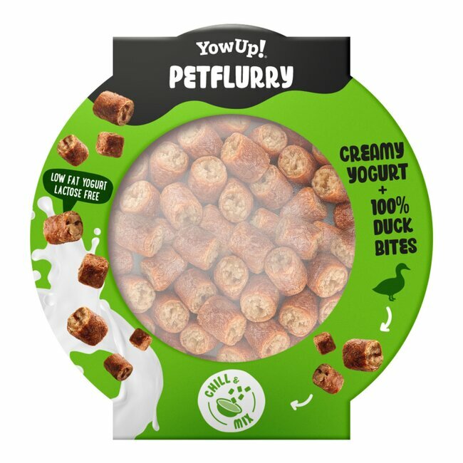 Friandises crémeuses chien Yaourt Canard Petflurry 125 g Yow up