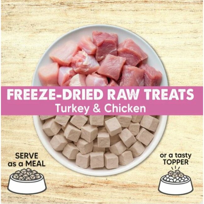 Friandises lyophilisées chien cubes dinde et poulet 50 g Arquivet