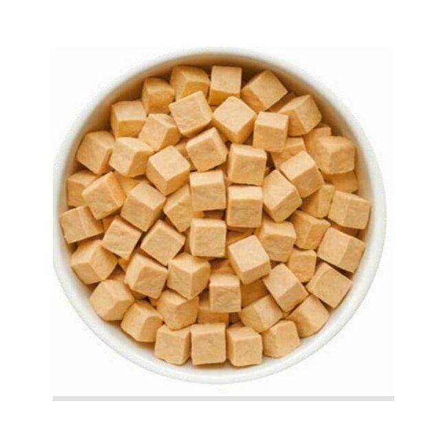 Friandises lyophilisées chien cubes saumon et poulet 50 g Arquivet