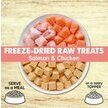 Friandises lyophilisées chien cubes saumon et poulet 50 g Arquivet