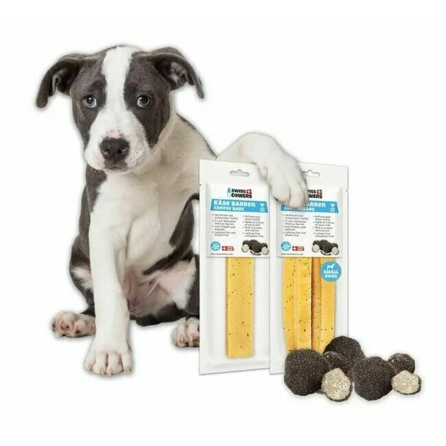 Barres de fromage suisse naturel truffes dental chien - Swiss Cowers