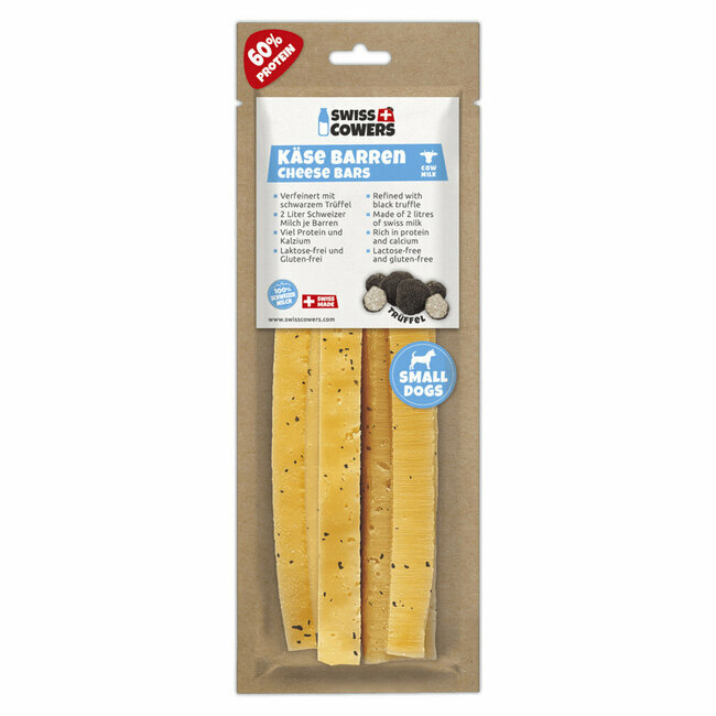 Barres de fromage suisse naturel truffes dental chien - Swiss Cowers