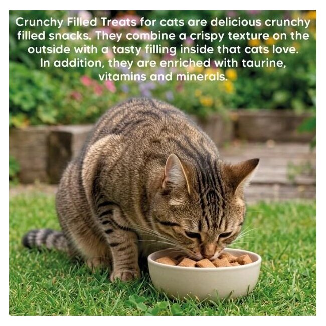 Friandises chats croustillantes fourrées au Poulet 40 g Crunchy Filled Treats - Arquivet