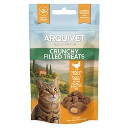 Friandises chats croustillantes fourr&eacute;es au Poulet  40 g Crunchy Filled Treats - Arquivet