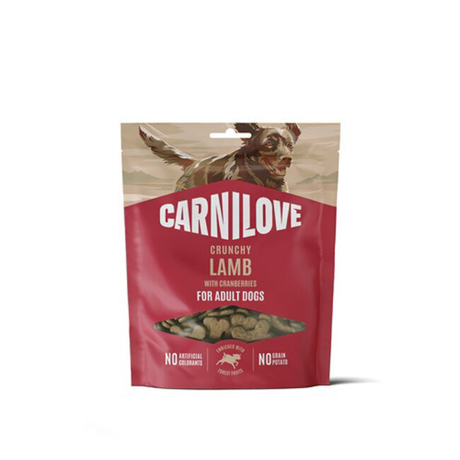 Friandises croustillantes Agneau et Airelles pour chien 200 g - Carnilove