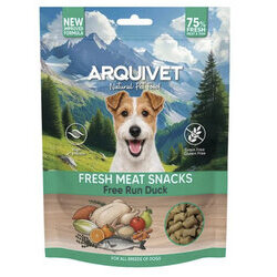 Snacks naturels semi-humides Canard sans c&eacute;r&eacute;ales pour chien Arquivet