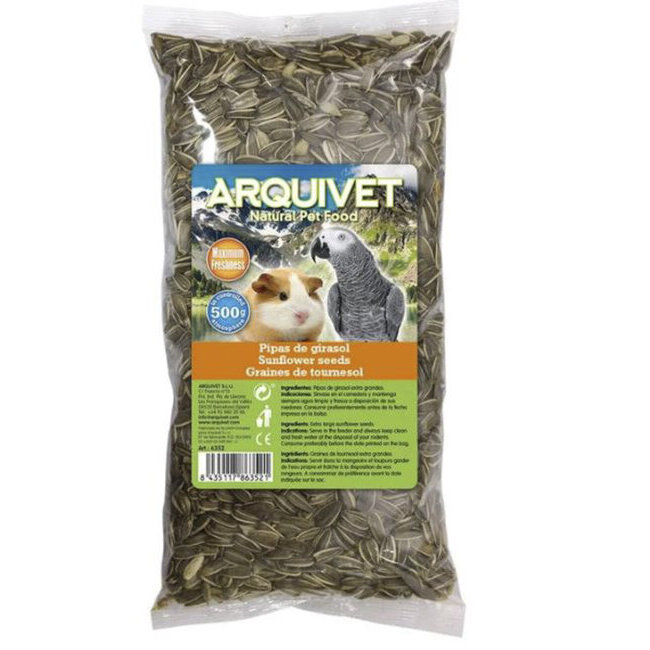 Graines de tournesol rongeurs et perroquets 500 g - Arquivet