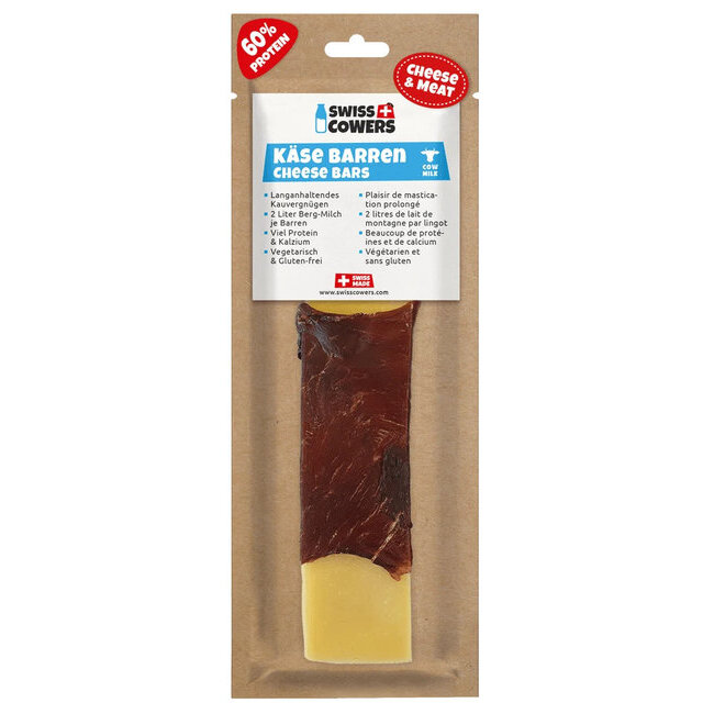 Barres de fromage suisse naturel dental avec boeuf - Swiss Cowers LARGE 1 BARRE