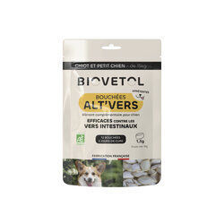 Bouch&eacute;es Alt' Vers pour Chiot et Petit Chien Bien-&ecirc;tre Intestinal - Biovetol